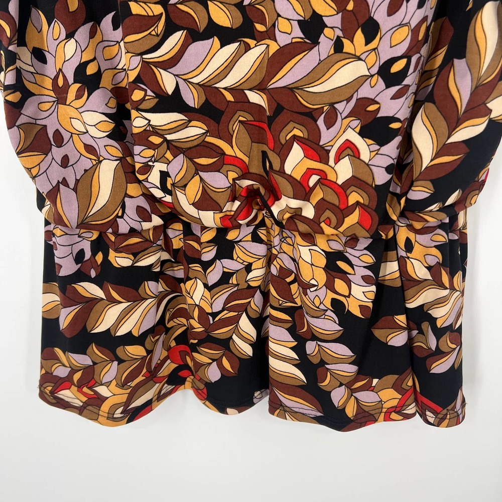 Coco Bianco Womens Size Large Floral Blouse Shirt Top Ruffles Summer - Picture 4 of 6
